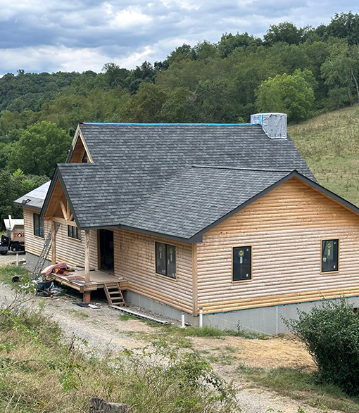 Roofing work by A Plus Renovations Inc.